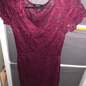 Burgundy dress